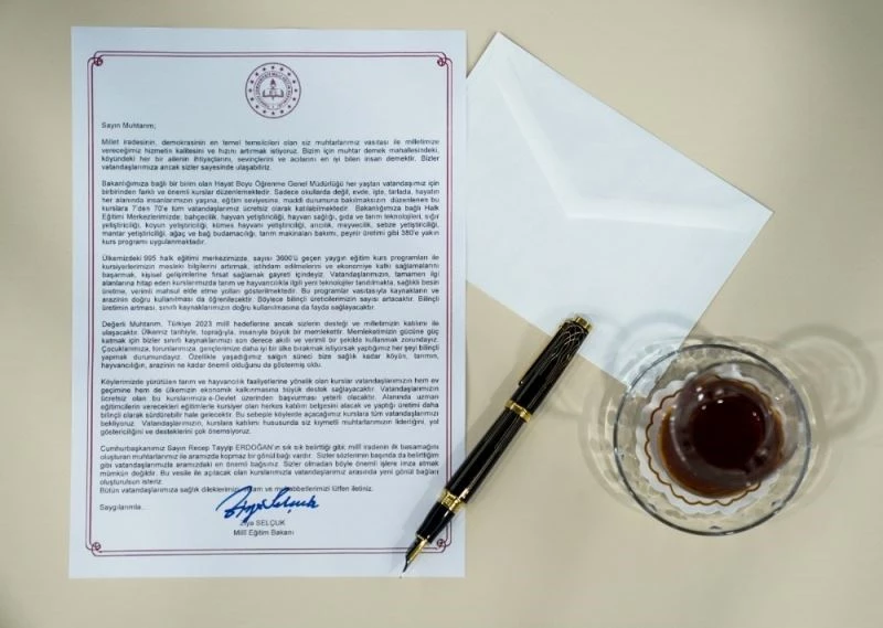 Bakan Selçuk’tan köy muhtarlarına mektup: 