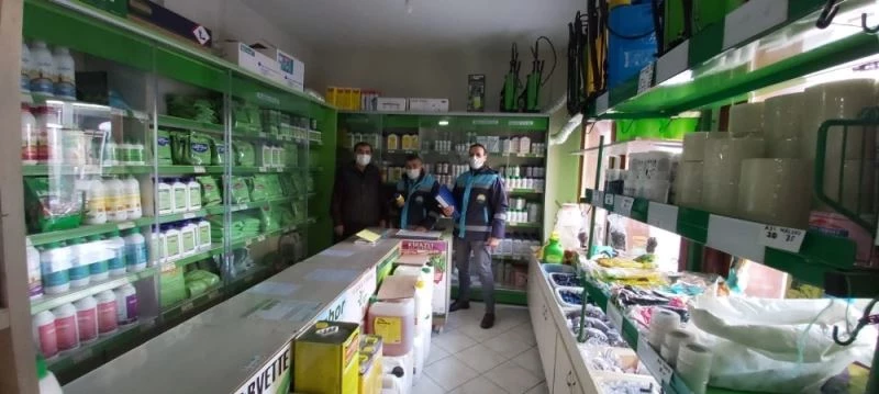 Kütahya’da Bitki Koruma Ürünü Satış Bayileri denetimleri

