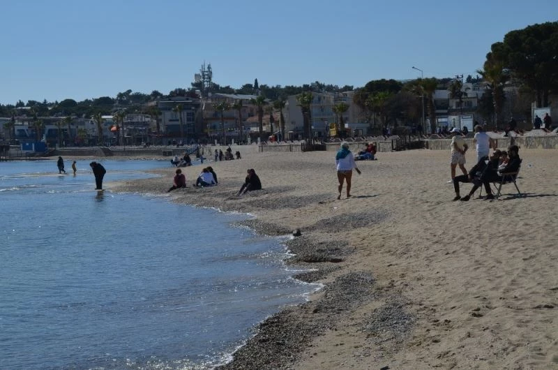 Normalleşmenin başladığı Didim’de sahil keyfi
