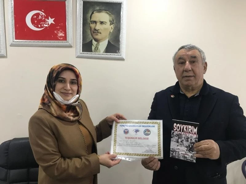 TADDEF’ten AK Parti Kadın Kolları İl Başkanına teşekkür belgesi
