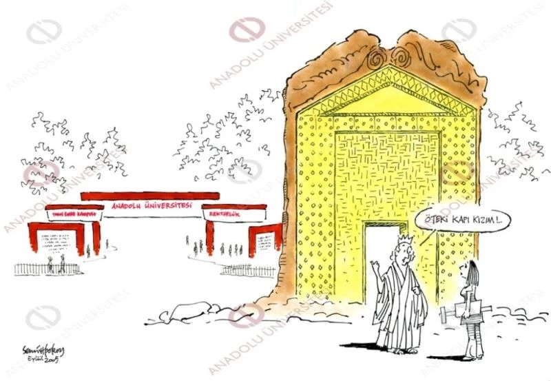 Anadolu Üniversitesi Eğitim Karikatürleri Müzesinden eğitim ve öğretime destek
