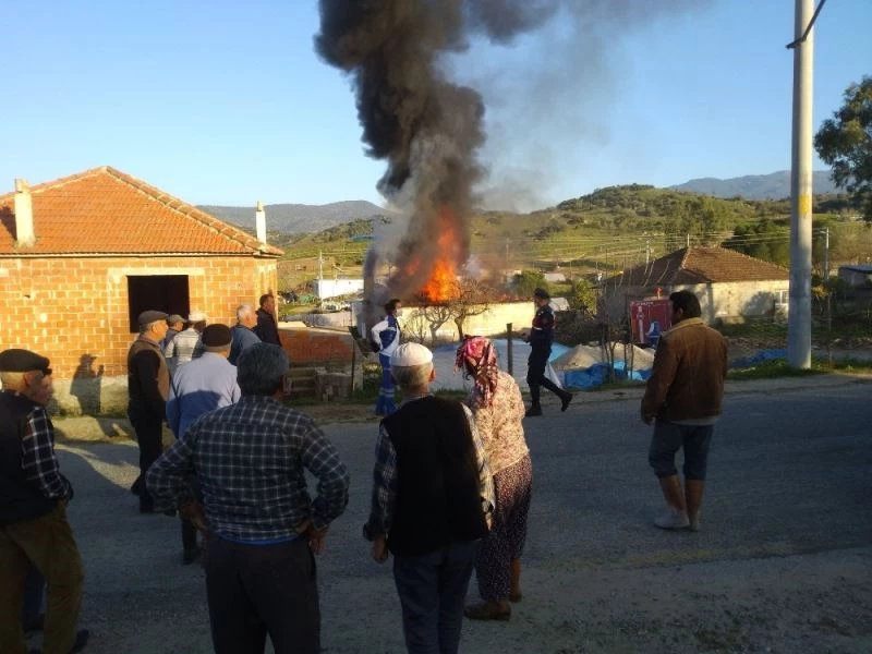 Karpuzlu’da ikamet yangını
