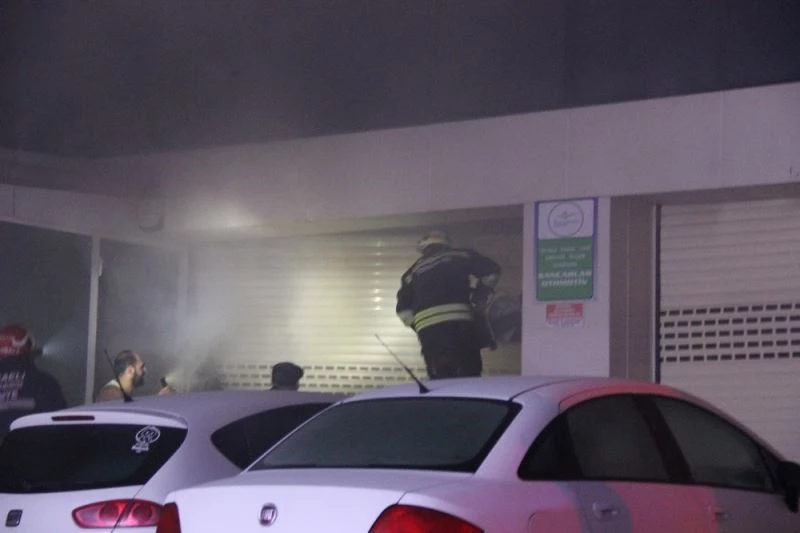 Bekçinin dikkati tamirhaneyi kül olmaktan kurtardı
