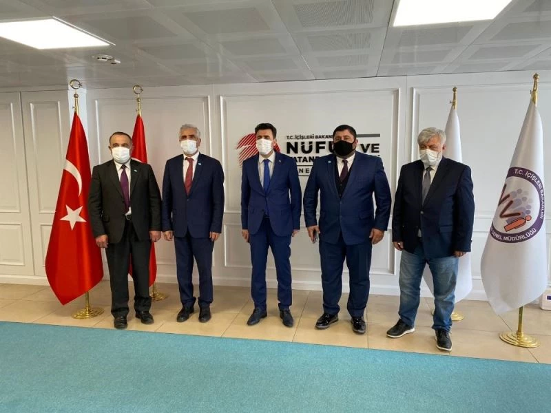 DATÜB heyetinden Nüfus ve Vatandaşlık İşleri Genel Müdürü Aygöl’e ziyaret
