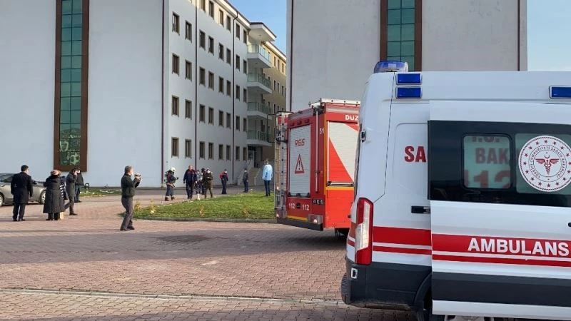 KYK yurdunda ki sızıntı öğrencileri tahliye ettirdi
