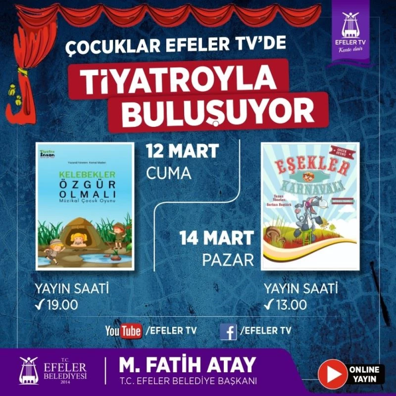 Efeler Belediyesi izleyicileri tiyatroya doyuracak
