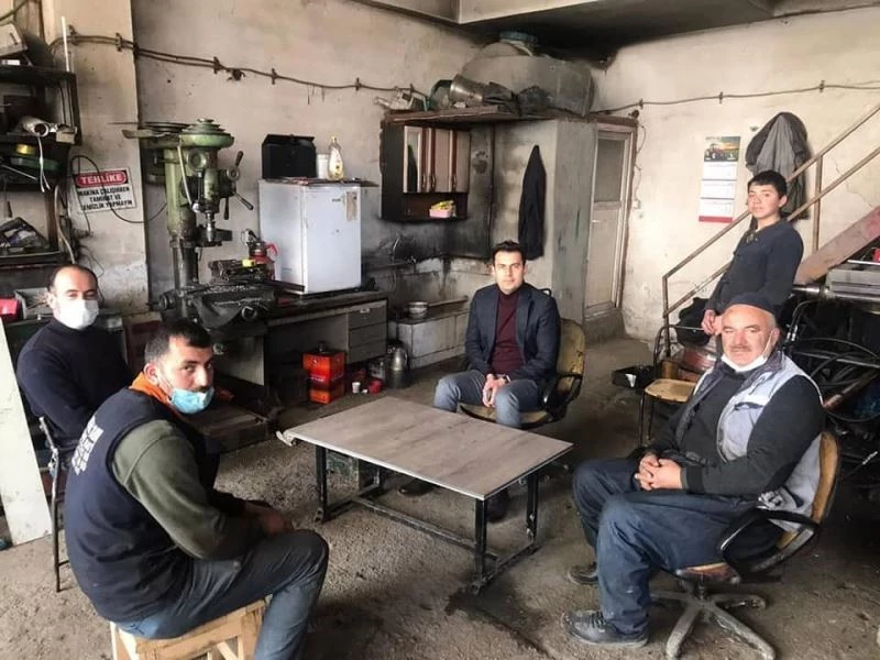 Kaymakam İlidi’den sanayi esnafına ziyaret
