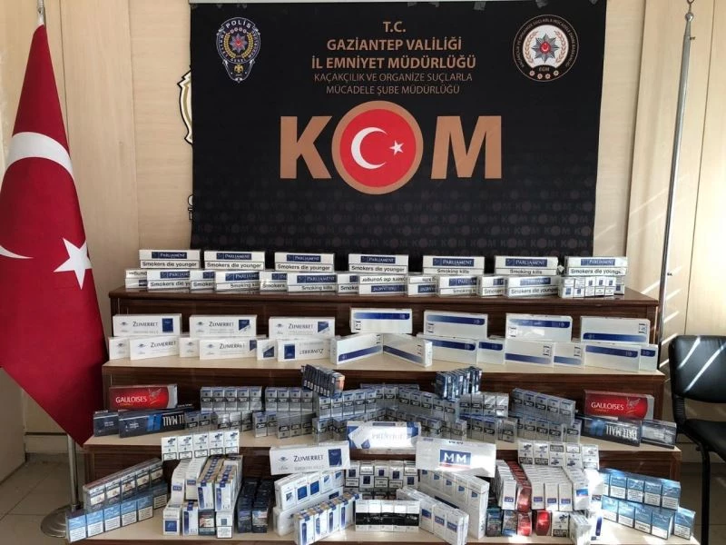 Gaziantep’te kaçak bin 323 paket kaçak sigara ele geçirildi
