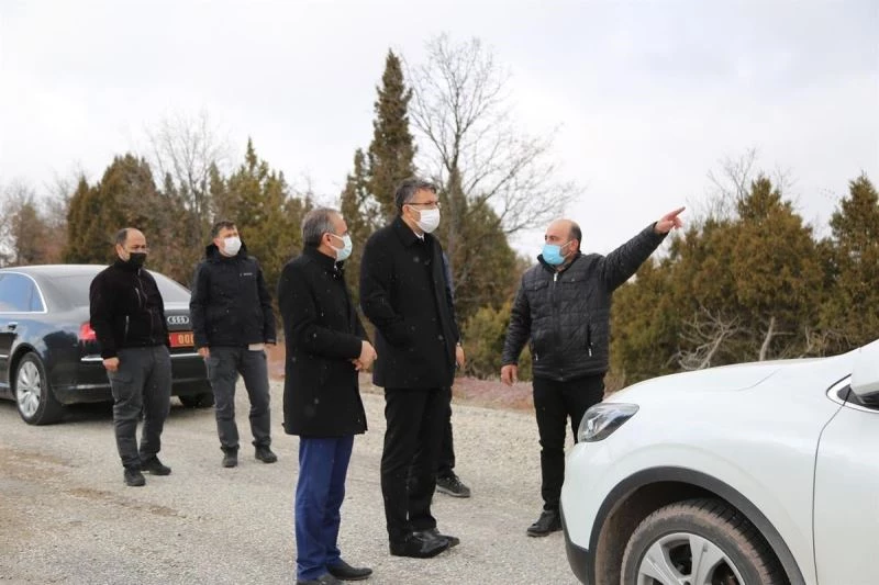 Kazaları önlemek amacıyla yolda güzergah değişikliğine gidildi
