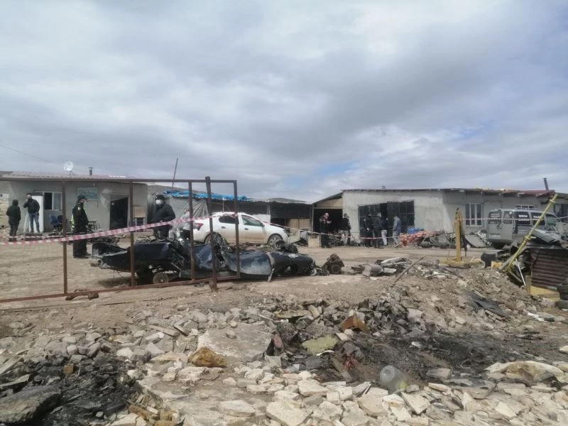 Sivas’ta patlayan tüp tankı 5 kişinin yaralanmasına neden oldu
