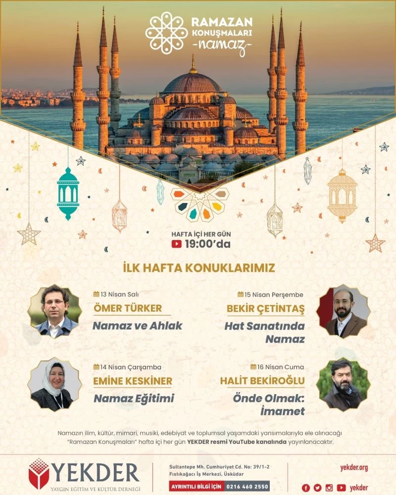Ramazan konuşmaları başlıyor

