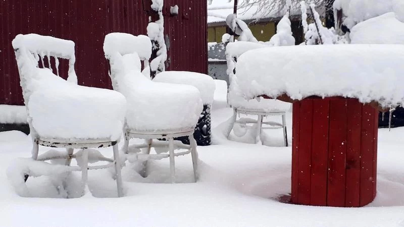 Lapa lapa yağan kar Osmaniye’nin yüksek kesimlerini beyaza bürüdü