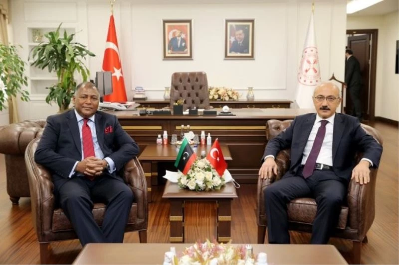 Bakan Elvan, Libya Maliye Bakanı Halid El-Mabrouk Abdullah ile görüştü
