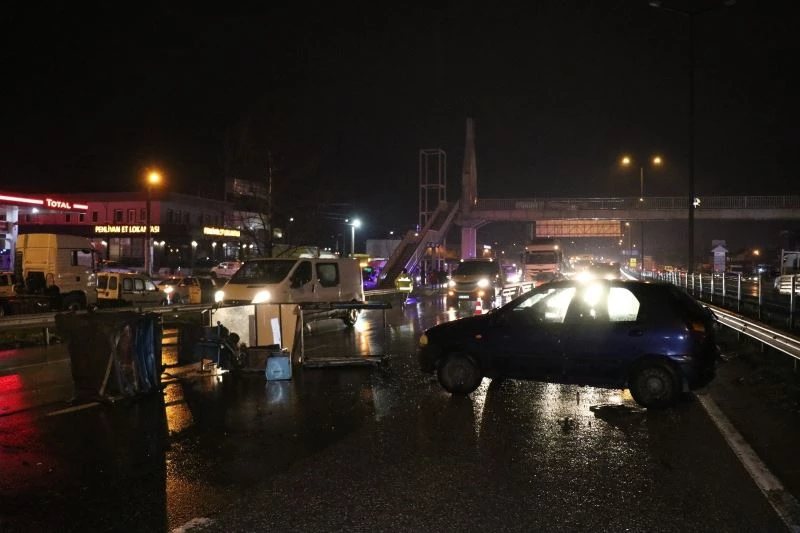 D650 karayolunu kilitleyen kaza: 2 yaralı
