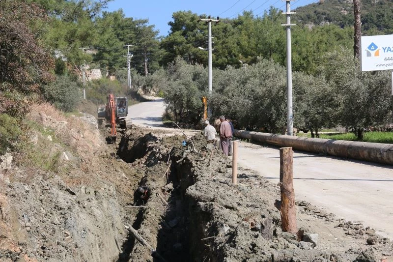Kaş’ta 80 km’lik ana hatta bakım
