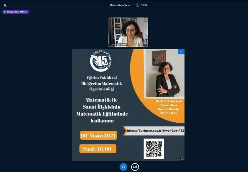 Matematik ile sanat ilişkisi anlatıldı
