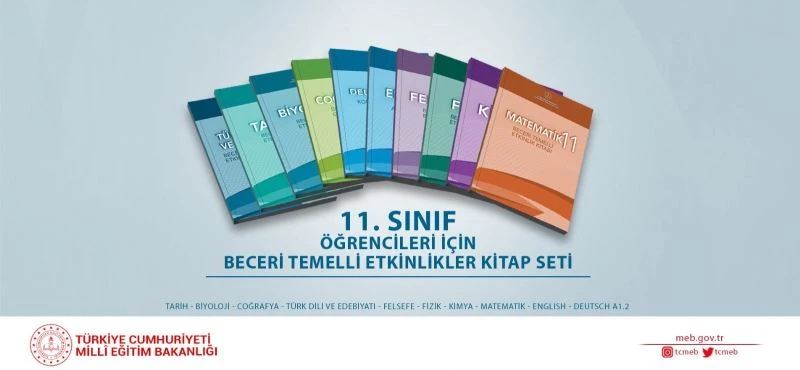 MEB’den 11. Sınıf öğrencilerine ‘Beceri Temelli Etkinlikler Kitap Seti’
