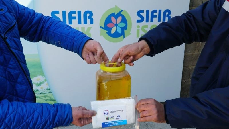 Atık yağı getir, maskeyi götür
