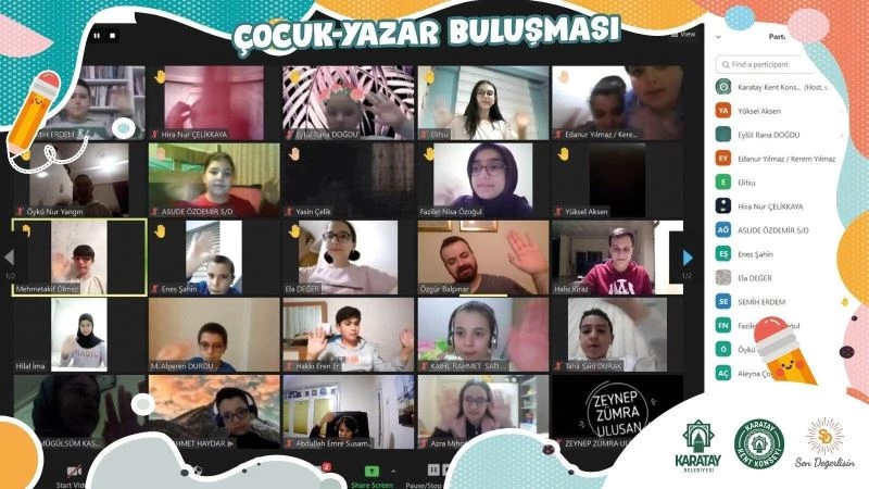 Karatay Kent Konseyi, çocukları sevdikleri yazarlarla buluşturuyor
