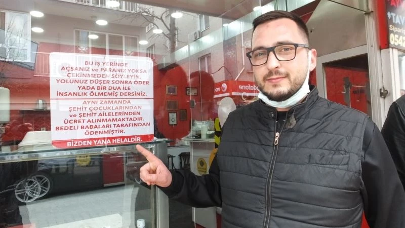 Balıkesirli işletmeci isteyenin karnını bedava doyuruyor
