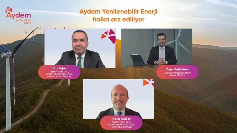 Aydem Yenilenebilir Enerji, son 3 yılın en büyük halka arzına hazırlanıyor
