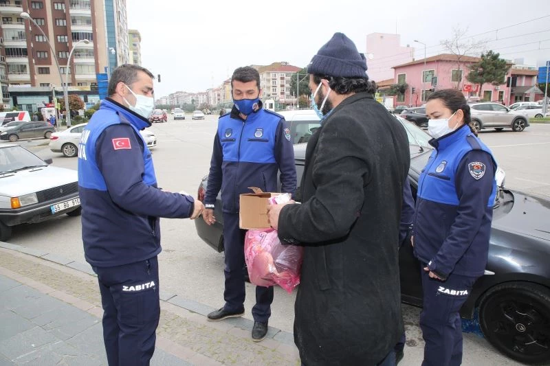 Atakum’da dilencilerle mücadele
