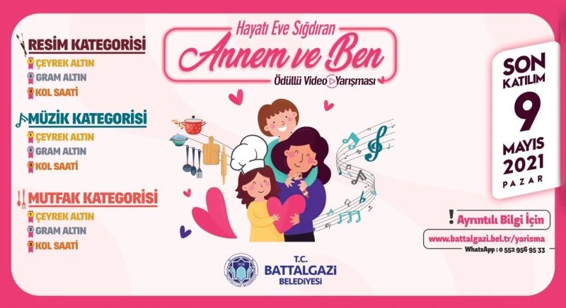 Battalgazi’de Anneler Günü’ne özel videolu yarışma
