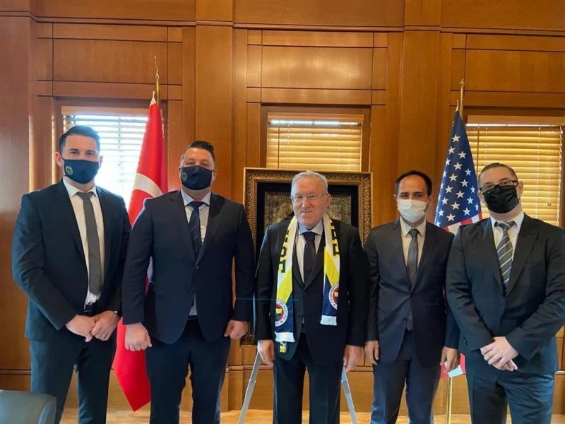 Fenerbahçe DC Başkanı Erhan Türk’ten, Büyükelçi H.Murat Mercan’a ziyaret
