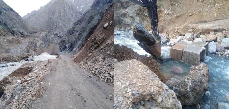 Hakkari’de selin izleri silinmeye çalışıyor
