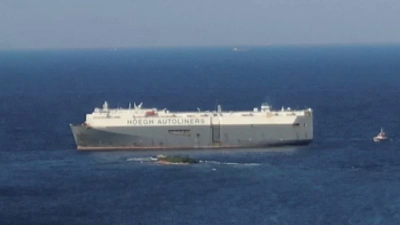 Tuzla’da karaya oturan gemiyi kurtarma çalışmaları havadan görüntülendi
