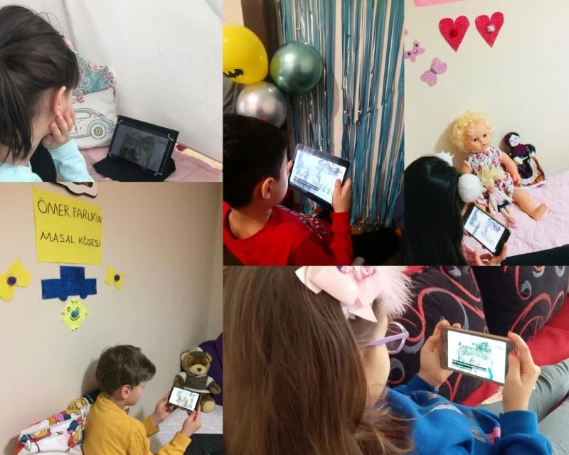 Minik öğrenciler masallarla değerlerini öğreniyorlar
