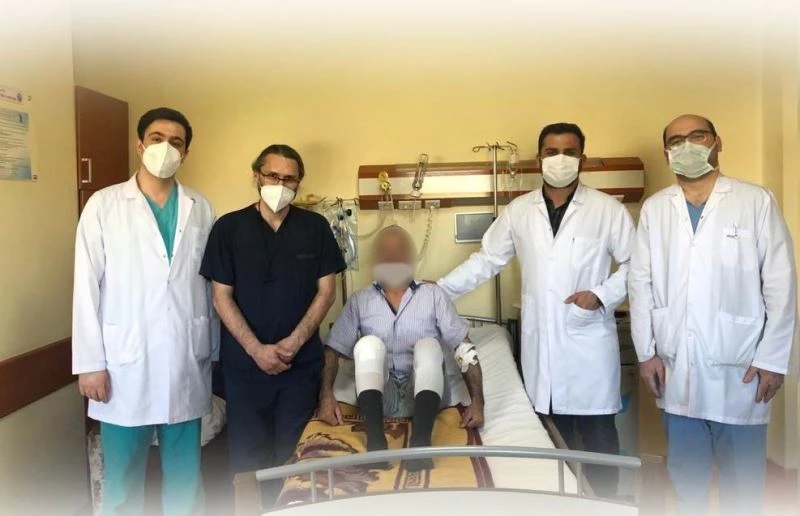 KEA Hastanesinde ilk kez diz kireçlenmesi ameliyatı yapıldı
