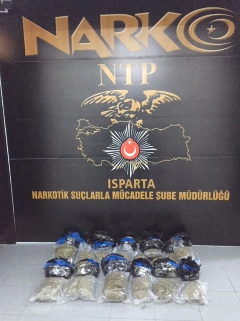 Isparta’da 11 kilo 426 gram uyuşturucu ele geçirildi
