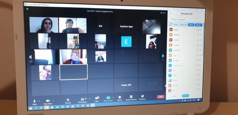 Çevrimiçi seminerlere devam
