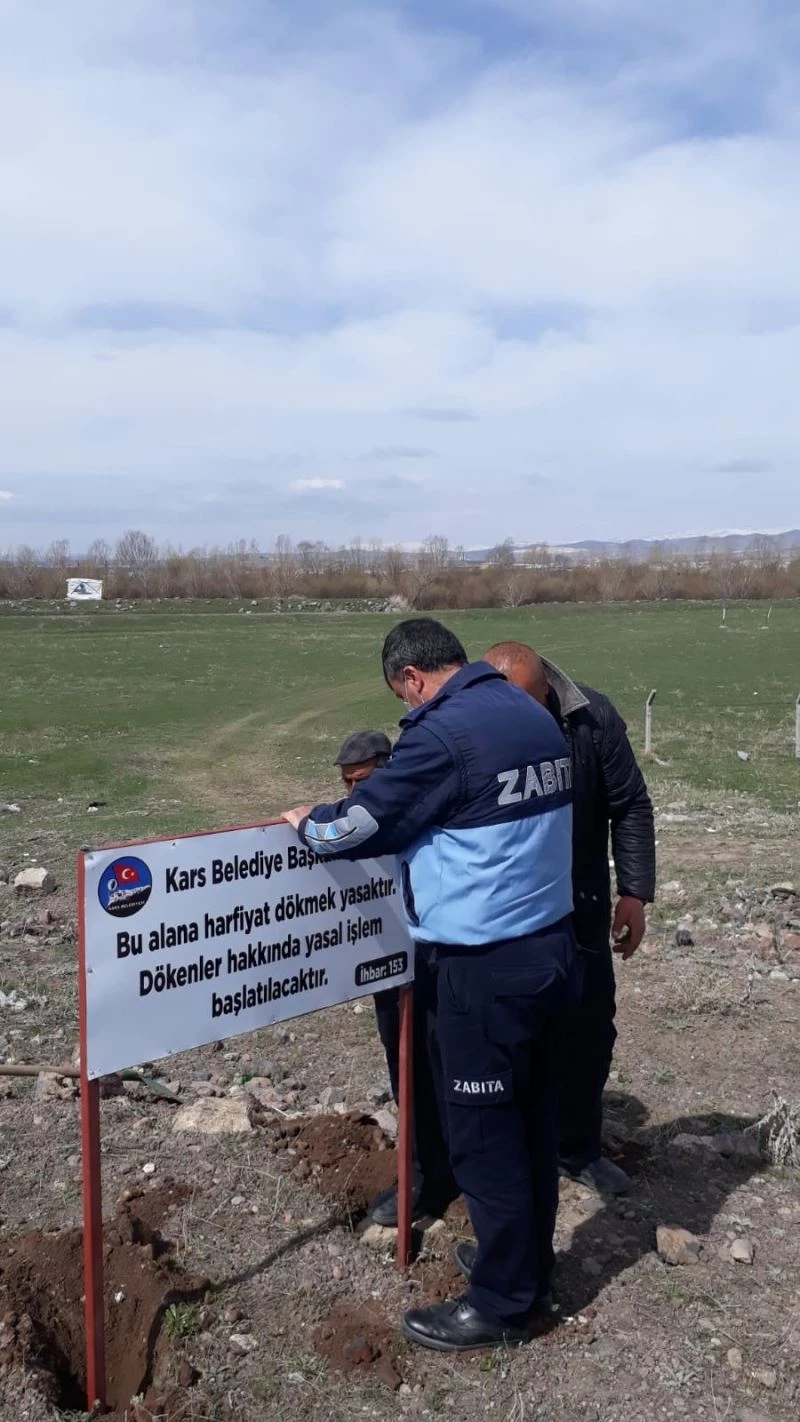 Kars’ta gelişi güzel hafriyat dökenlere ceza kesilecek
