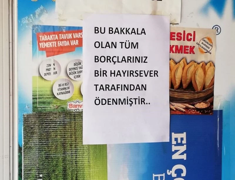 Gizemli hayırsever bakkal bakkal dolaşıp tüm borçları kapattı
