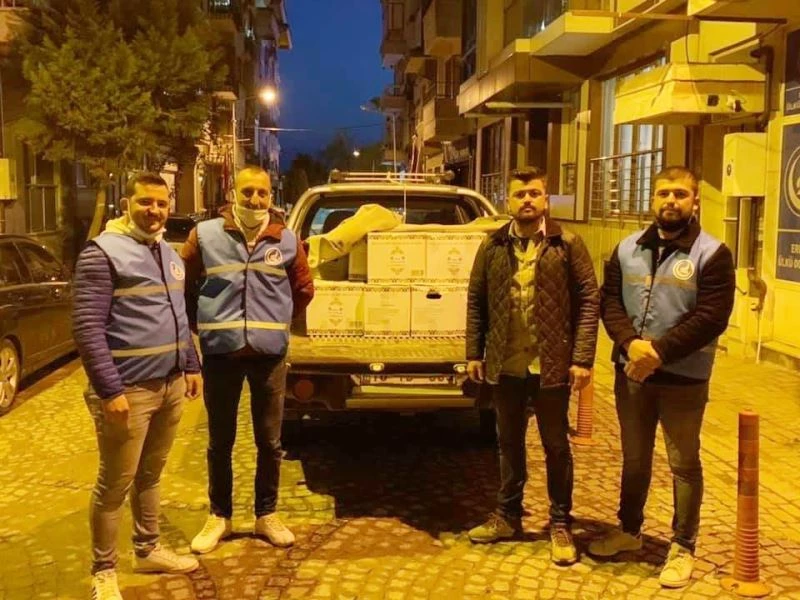 Erdek Ülkü Ocaklarından ihtiyaç sahiplerine yardım eli
