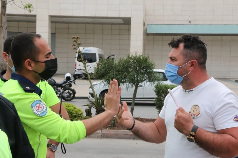 (ÖZEL) Sürücünün polisle 