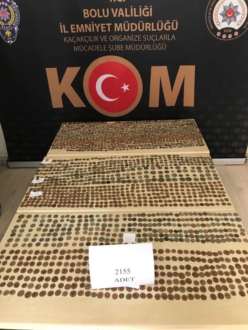 Bolu’da, 2 bin 155 sikkeyle yakalanan 2 kişi serbest bırakıldı
