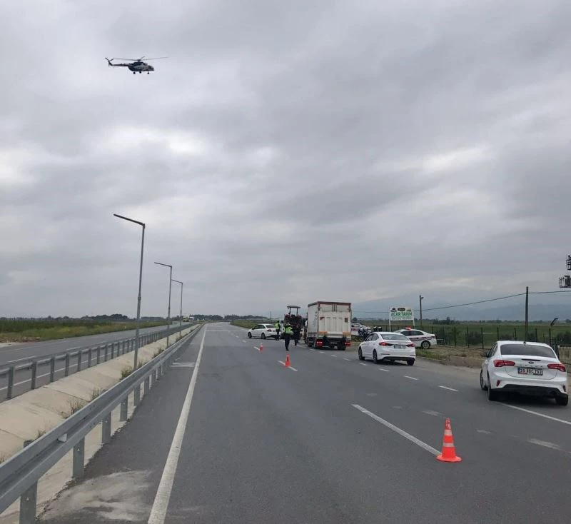 Trafik kurallarını ihlal edenlere gökyüzünden ceza yağdı
