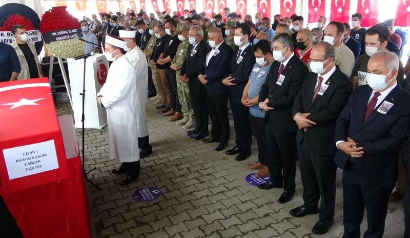 Pençe-Yıldırım şehidi Mustafa Çalım, son yolculuğuna uğurlandı
