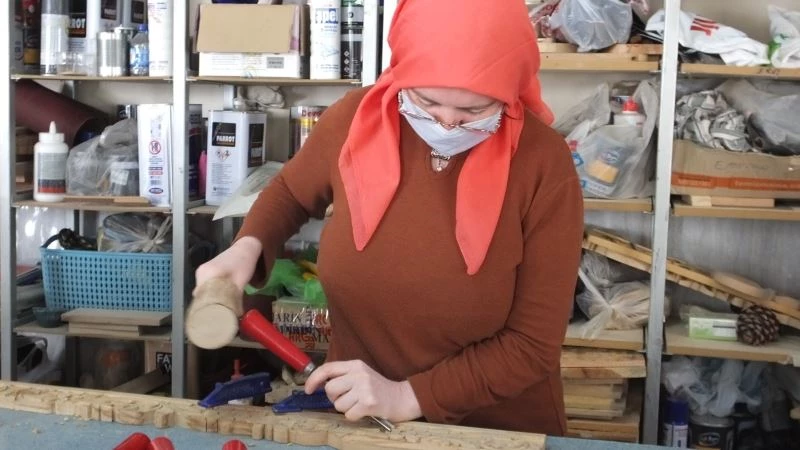 Ahşap oyna kursuna kadınlardan büyük ilgi
