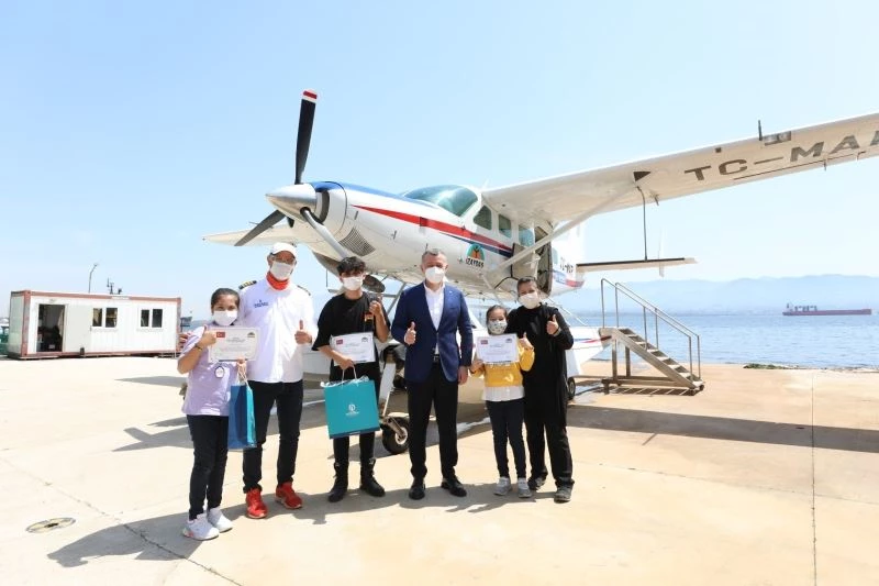 Çocukların uçma hayalini başkan gerçekleştirdi
