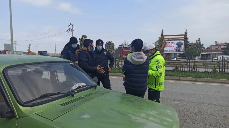 Bafra’ya giriş çıkışlar kontrol altında
