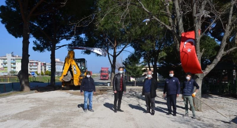 Gömeç Belediyesi bünyesindeki Park Kafe sezona hazırlanıyor
