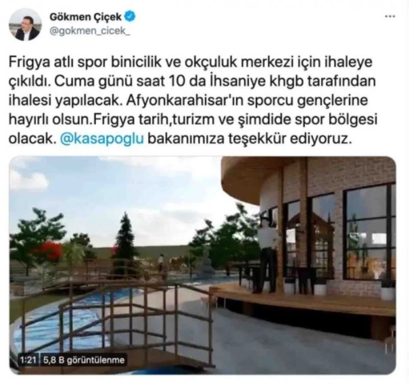 Frig’ya Atlı Spor Binicilik ve Okçuluk Merkezi için ihaleye çıkılıyor
