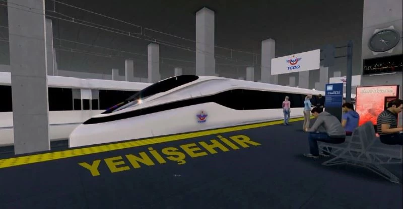 Yenişehir hızlı treni saatte 200 kilometre hıza çıkacak
