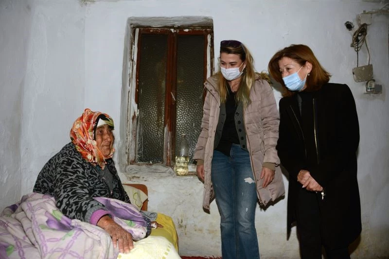 Evi yanan Yürekli ailesine Menteşe Belediyesinden yardım
