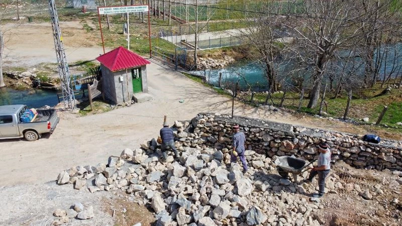 Yeşilgöz mesire alanında çevre düzenlemesi
