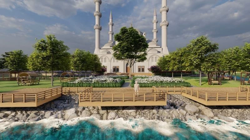 Erdoğan’ın açılışını yapacağı Uzunmehmet Camii’nde Ramazan hazırlığı
